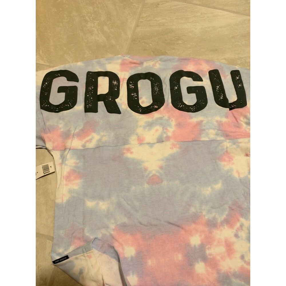 Disney Star Wars Grogu Spirit Jersey Xs Tshirt Pink Blue Tie Dye Mandolorian